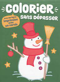 Colorier sans dépasser Bonhomme de neige