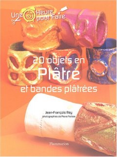 20 objets en plâtre et bandes plâtrées