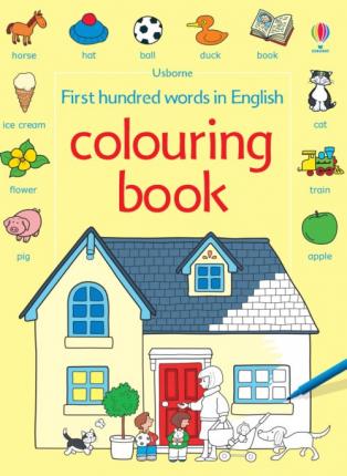 First 100 Words Colouring Book