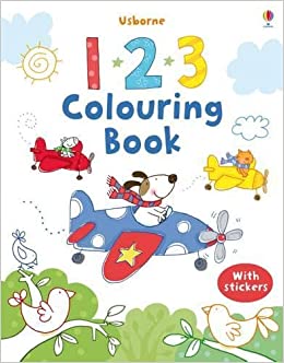 123 Colouring Book with Stickers