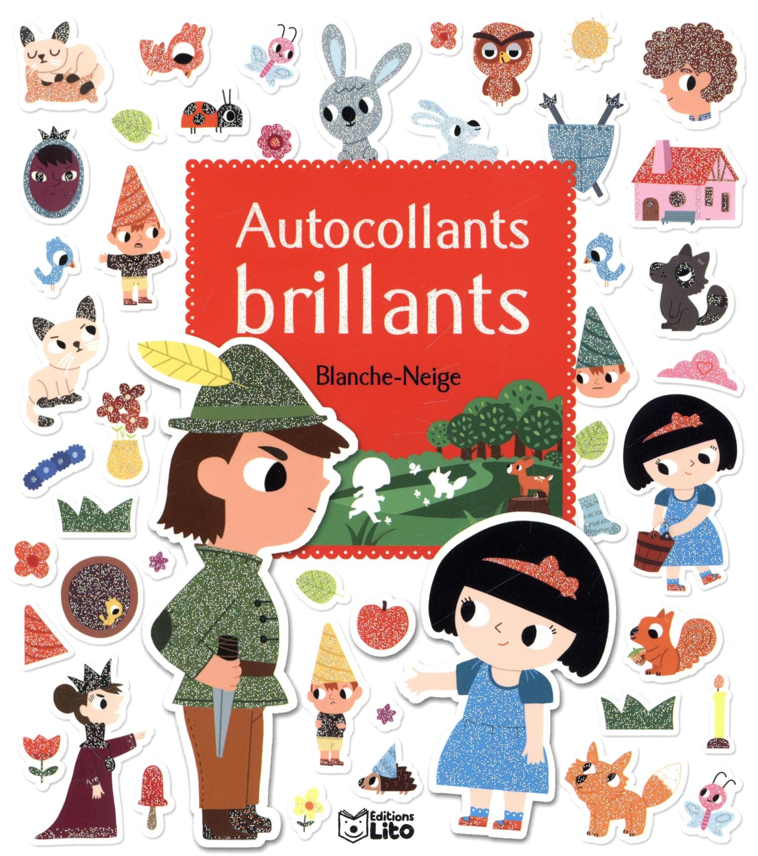 Mes Contes en Autocollants Brillants : Blanche Neige - Dès 3 ans