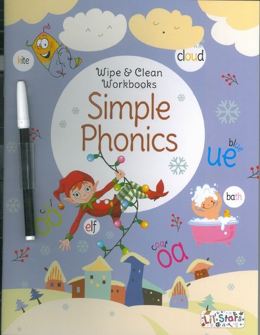 Wipe & clean workbook- phonics  2-4 yrs