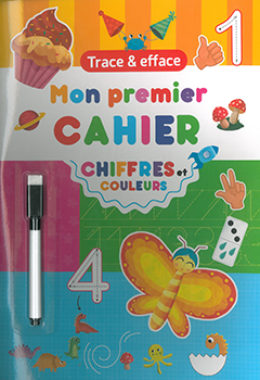 Mon premier cahier chiffres et couleurs