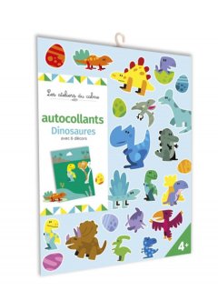 AUTOCOLLANTS DINOS AVEC 6 DECORS