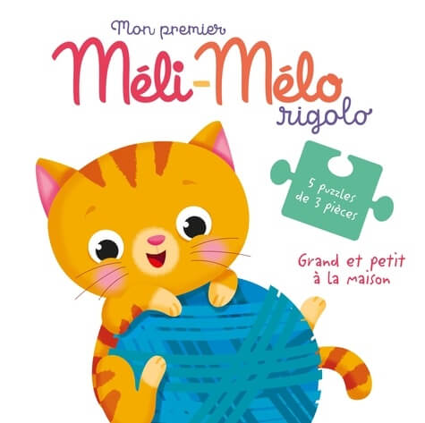 Grand et petit à la maison - 5 puzzles de 3 pièces