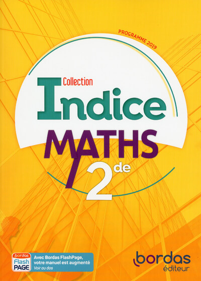 MATH 2nde indice  ed. 2019