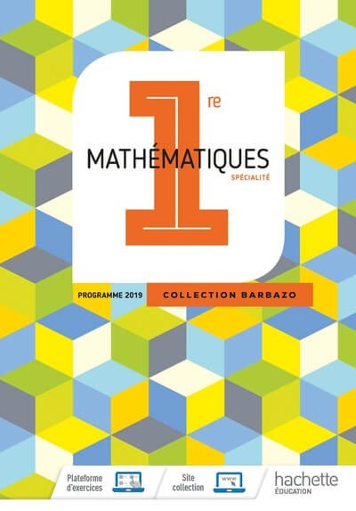 MATH 1ere barbazo LIVRE DE L'ELEVE  ed. 2019  (*SPECAILITE)