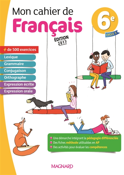 Mon cahier de français 6e