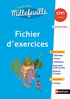 Le nouveau Millefeuille – Cahier d’exercices - Français CM1 – Édition 2023