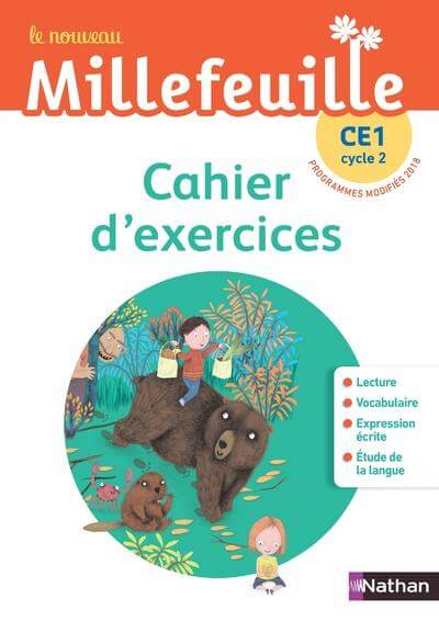 Le nouveau Millefeuille : français ; CE1 ; cahier d'exercices (édition 2023)