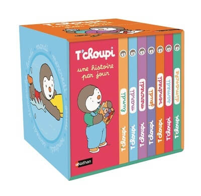 Ma petite bibliothèque de la semaine : 1 livre par jour avec T'choupi