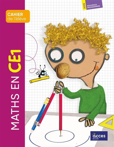 MATHS AU CE1 - CAHIER DE L'ELEVE 2025