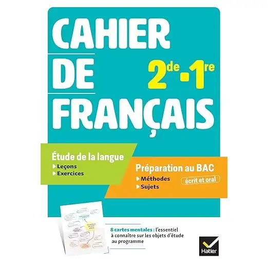 Cahier Français 2de/1re - 2025 Hatier