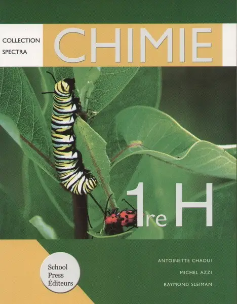 Chimie  1ere Humanite - SPECTRA