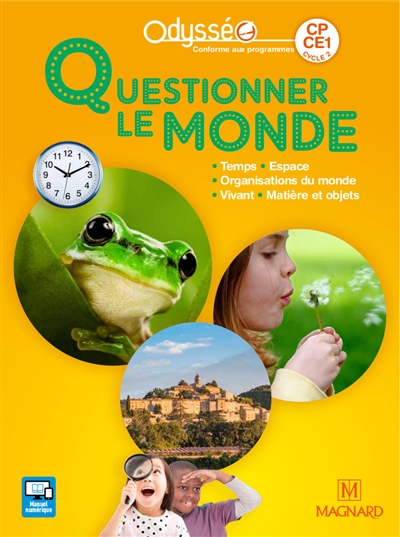 ODYSSEO QUESTIONNER LE MONDE CP-CE1 (2018) - MANUEL DE L'ELEVE