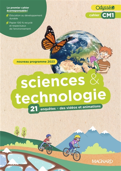 Cahier Odysséo Sciences et Technologie Cm1 Edition 2024