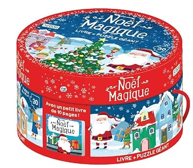 Noel magique: Livre + Puzzle géant