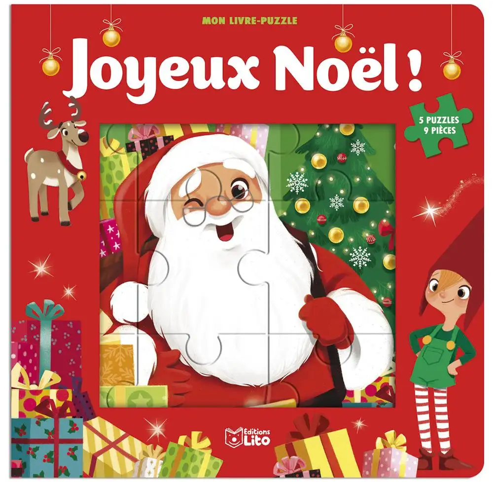 Livre Puzzle 9p Joyeux Noel