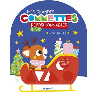 Mes grandes Gommettes repositionnables Vive Noël ! 2+