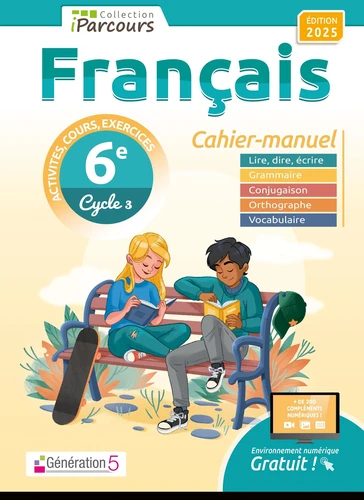 Cahier-manuel iParcours français 6e - Ed. 2025