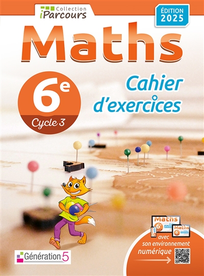 Cahier d'exercices iParcours maths 6e - Ed. 2025