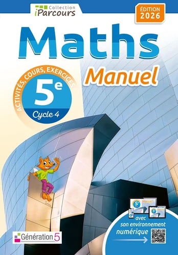 Manuel iParcours maths 5e - Ed. 2026 - à paraitre mai 2026