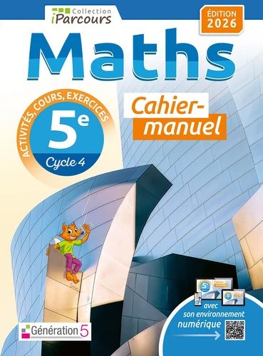 Cahier-manuel iParcours maths 5e - Ed. 2026 - à paraitre mai 2026
