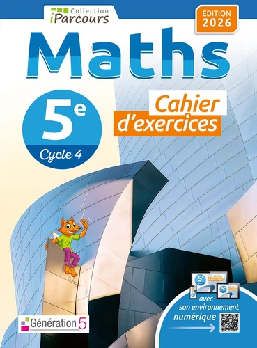Cahier d'exercices iParcours maths 5e - Ed. 2026 - à paraitre mai 2026