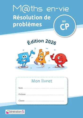 Livret pour l'élève - Enseigner la résolution de problèmes au CP - Maths en-vie - Ed. 2026 - à paraitre avril 2026