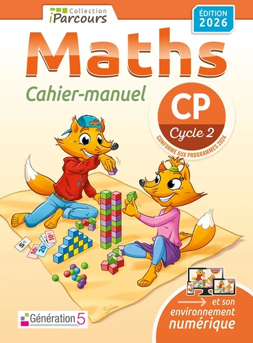 Cahier-manuel iParcours maths CP - Ed. 2026 - à paraitre août 2026