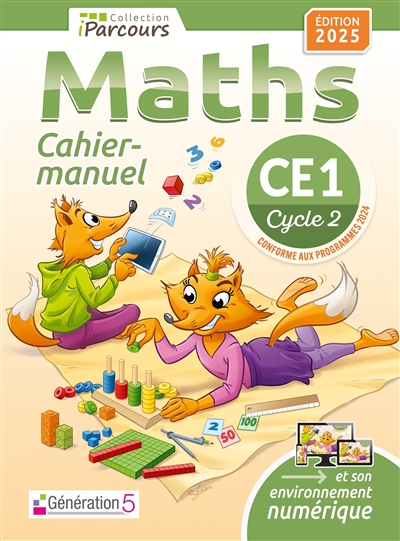 Cahier-manuel iParcours maths CE1 - Ed. 2025