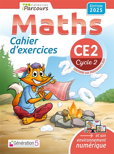 Cahier d'exercices iParcours maths CE2 - Ed. 2025