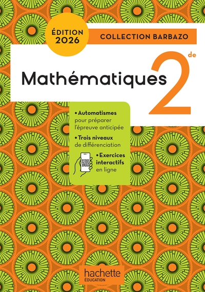 Mathématiques 2nd Barbazo (2026)