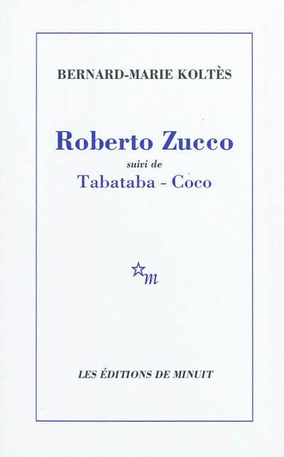 ROBERTO ZUCCO - CHOIX THEATRE 1ERE